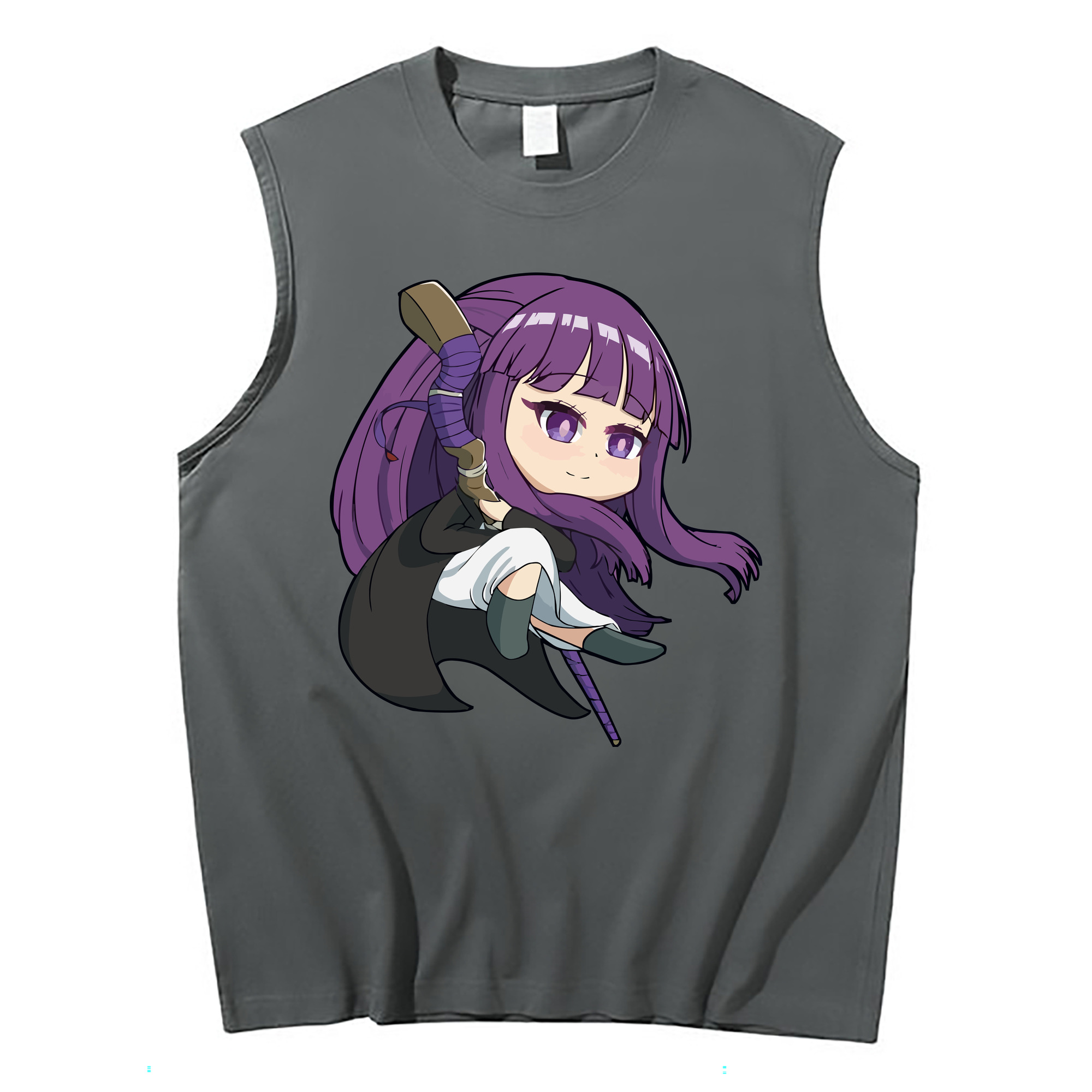 （画像用） 葬送のフリーレン Frieren コットン100％タンクトップ（フロントプリント）